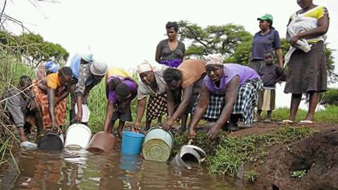 water zimbabwe cholera harare diseases dirty contaminated areas shortage pollution cameroon supply africa waters fetching disinfection sodis solar buckets pond
